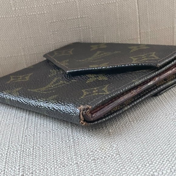 Vintage Louis Vuitton Wallet Brown Monogram Leather Card Holder Made in France - Picture 4 of 13